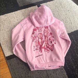 SHEIN XS Pink Graphic Hoodie